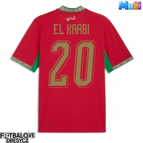 Maroko Ayoub El Kaabi #20 Domácí Dres MS 2026 Krátký Rukáv